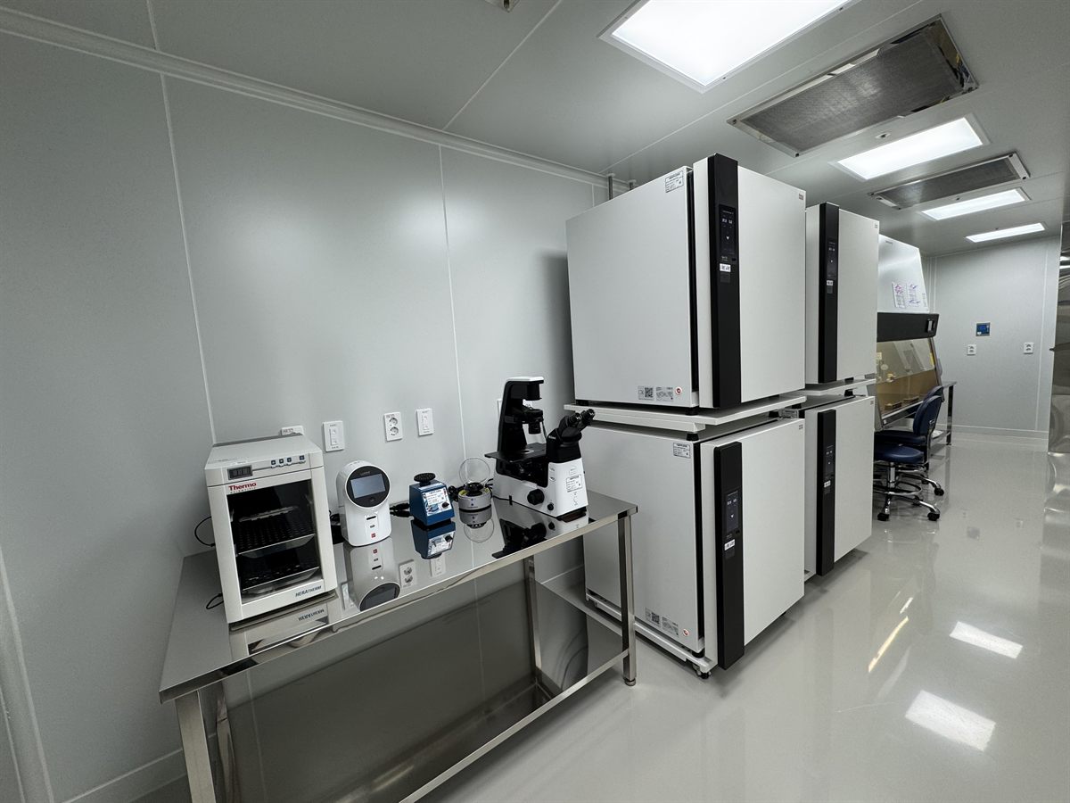 Aseptic Processing Room 1 - interior of the cell therapy product manufacturing facility