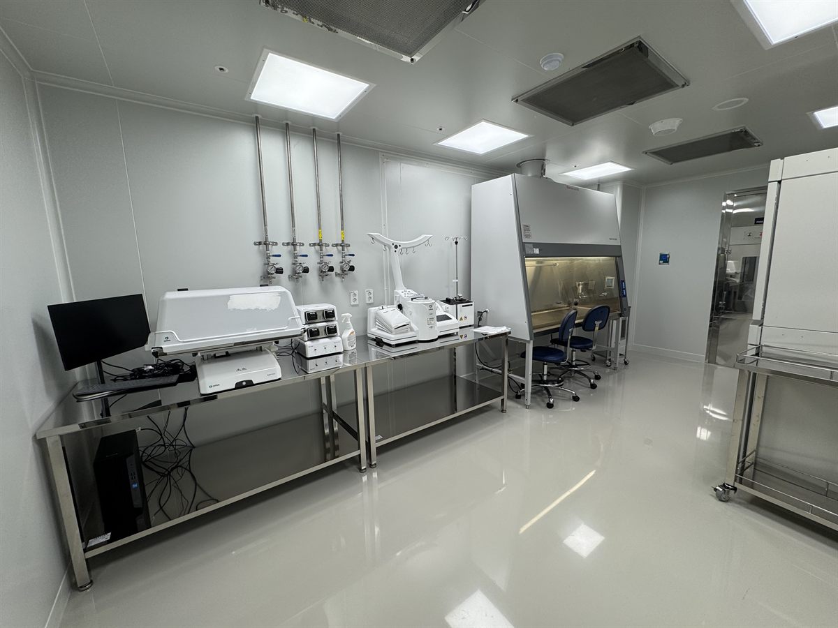 Aseptic Processing Room 2 - interior of the cell and gene therapy manufacturing facility