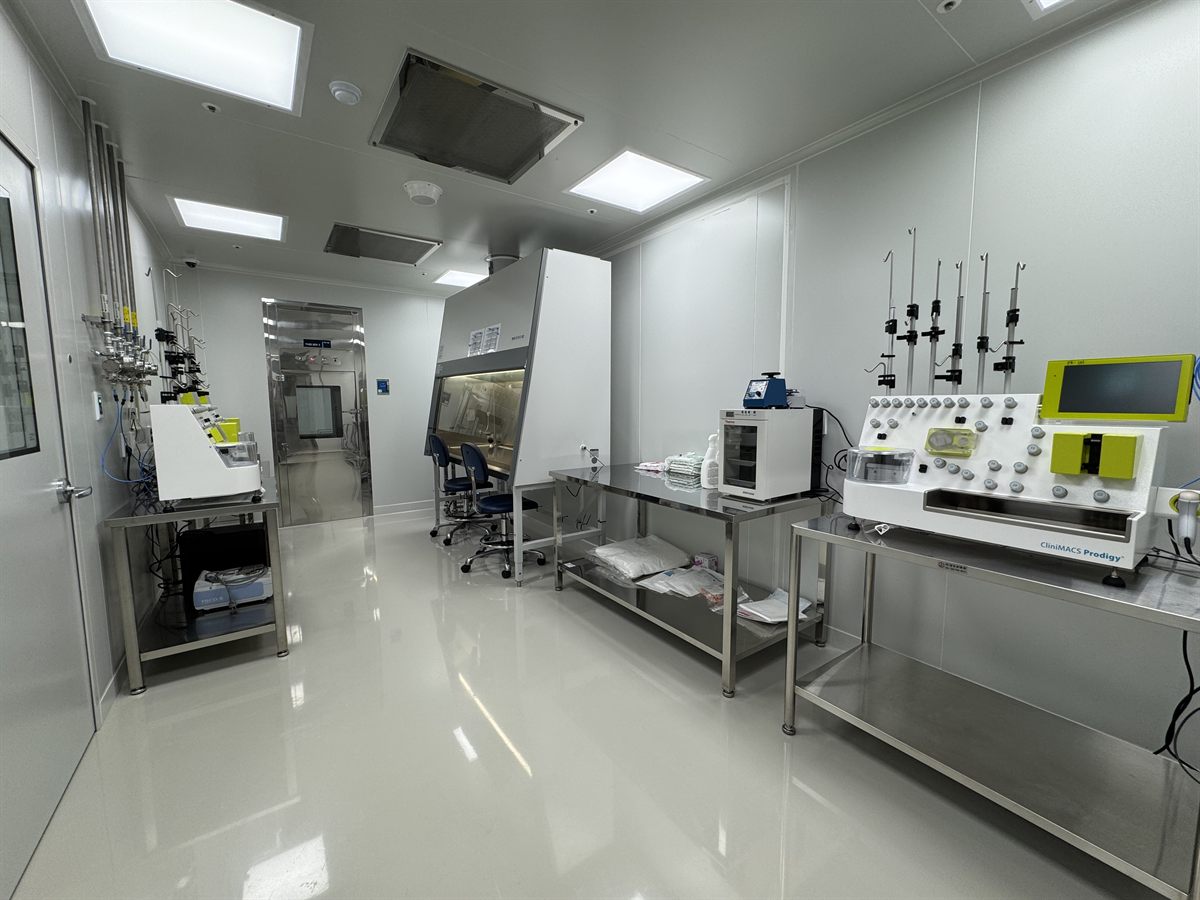 Aseptic Processing Room 3 - interior of the cell and gene therapy manufacturing facility